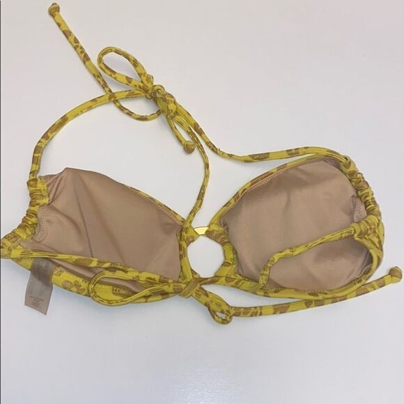 Victoria Secret Cheetah Print Swim Bikini Top S - Picture 2 of 2